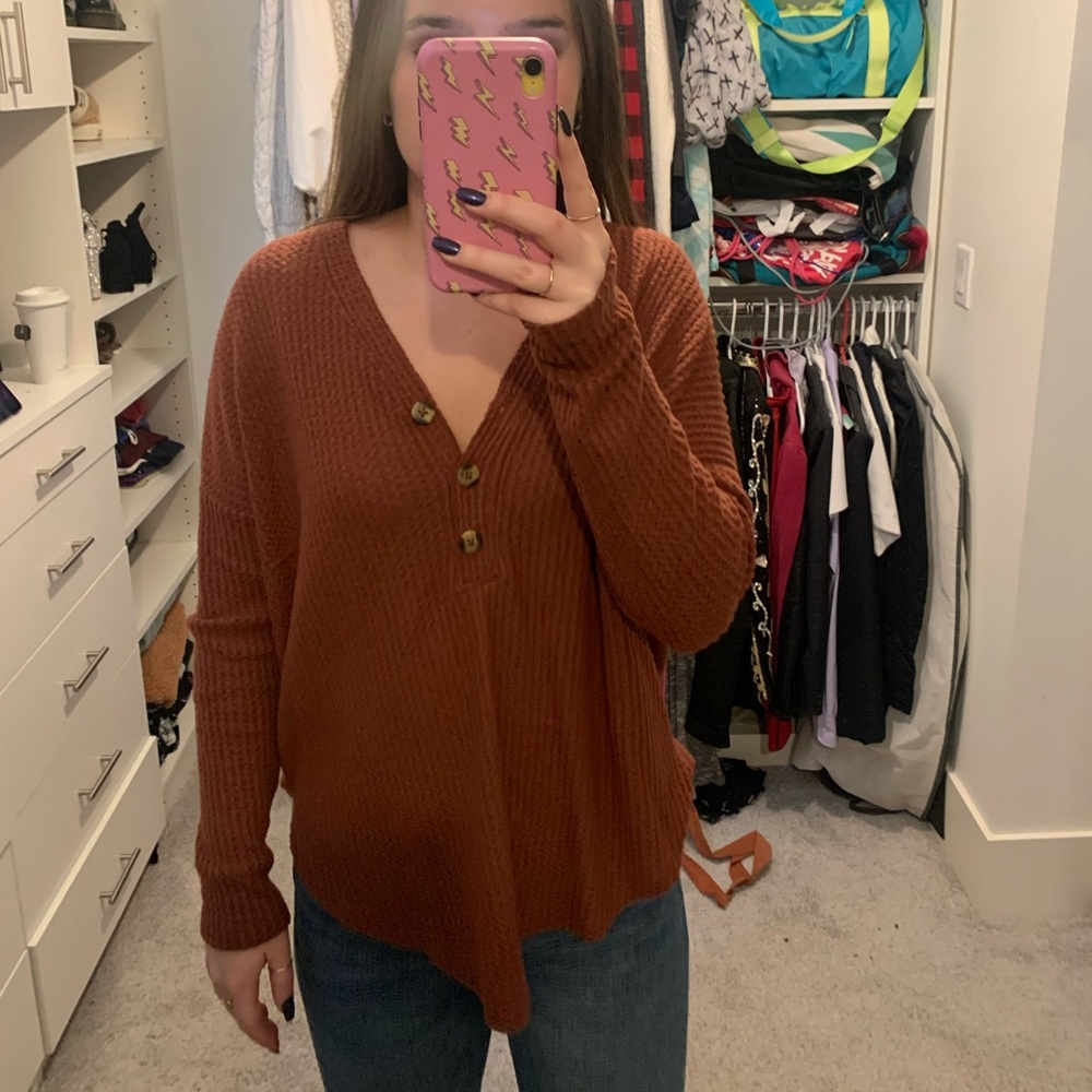 Orange/Rust Sweater - image 1